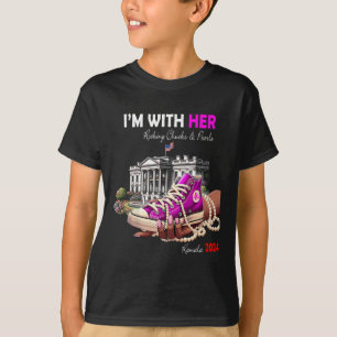 Harris 2024 I'm With Her Rocking T-Shirt