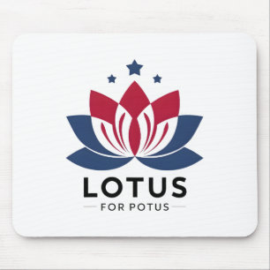 Harris 2024 Lotus For Potus President Trend Electi Mouse Mat