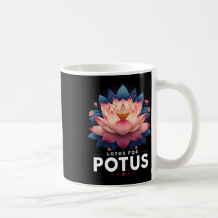 Harris 2024 Lotus For Potus Trending President Coffee Mug