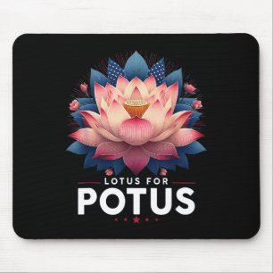 Harris 2024 Lotus For Potus Trending President Mouse Mat