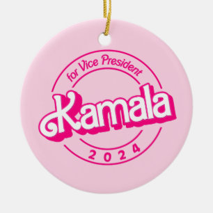 Harris 2024 Pink Colourful Ceramic Tree Decoration