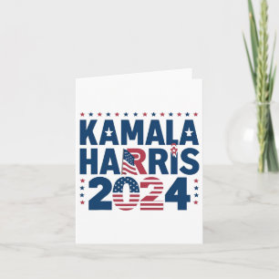 Harris 2024 Political Patriotic Statement Democrat Card