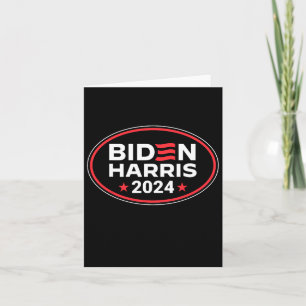 Harris 2024 President American Flag Joe Biden Kama Card