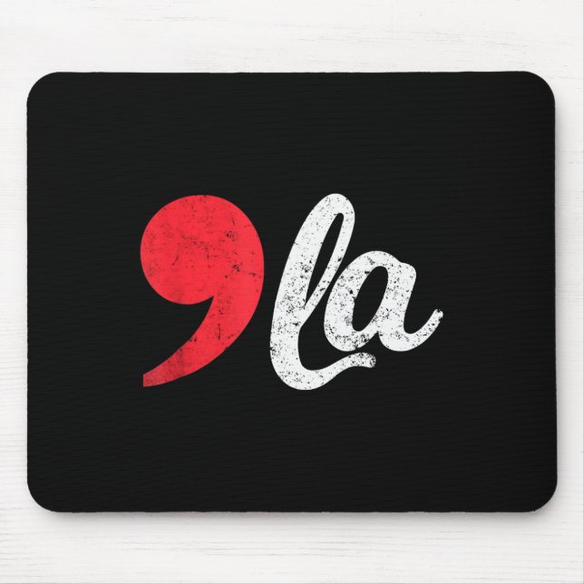 Harris 2024 President Distressed Comma La Funny 1  Mouse Mat (Front)