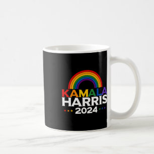 Harris 2024 Rainbow Flag Gay Pride Lgbt Coffee Mug