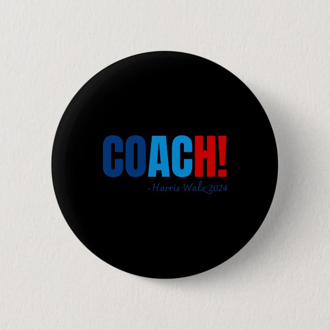 Harris 2024 Tim Wheimer Coach  6 Cm Round Badge (Front)