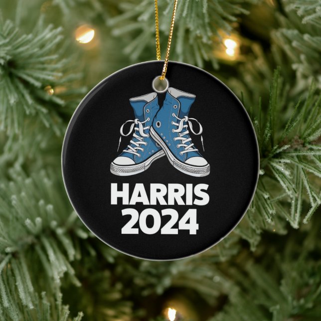 HARRIS 2024 Vote President Kamala Election Sneaker Ceramic Tree Decoration (Tree)