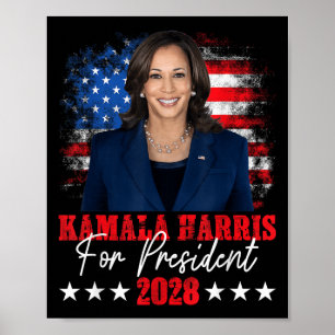 Harris 2028 Vote President Kamala Harris Election  Poster