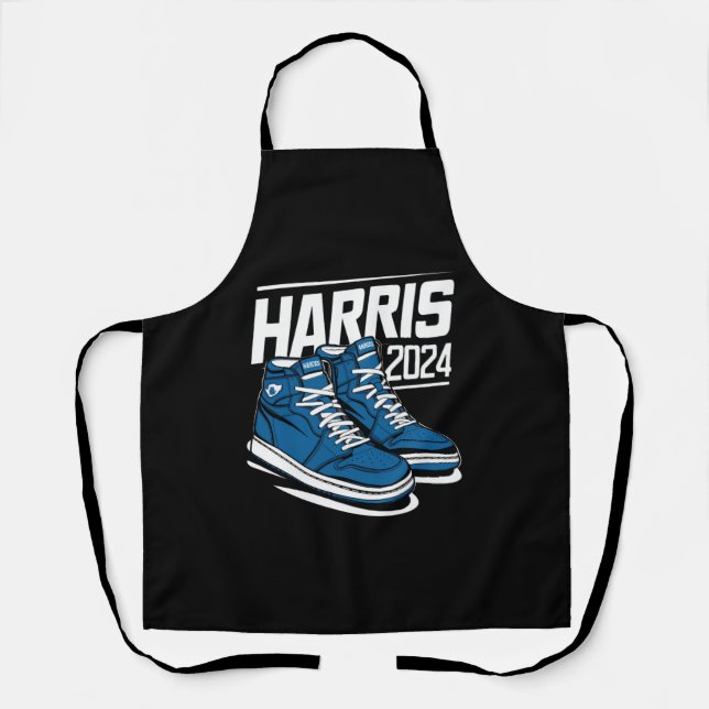 Harris 24 Vote President Kamala Election Sneakers Apron (Front)