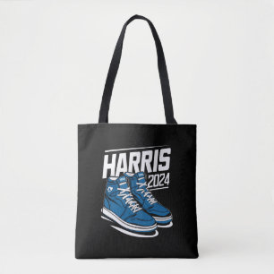Harris 24 Vote President Kamala Election Sneakers Tote Bag