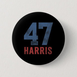 Harris 47 First Woman President For Girls And Teen 6 Cm Round Badge