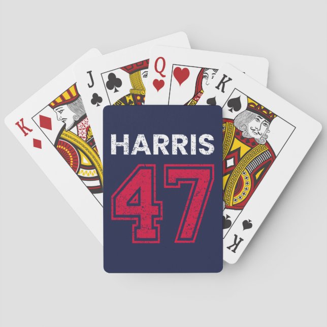 Harris 47 I - Kamala Harris For President Playing Cards (Back)