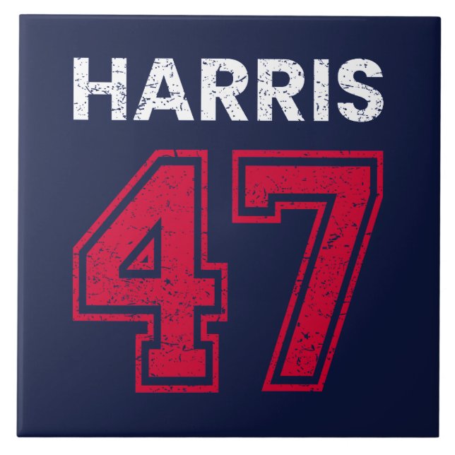 Harris 47 I - Kamala Harris For President Tile (Front)
