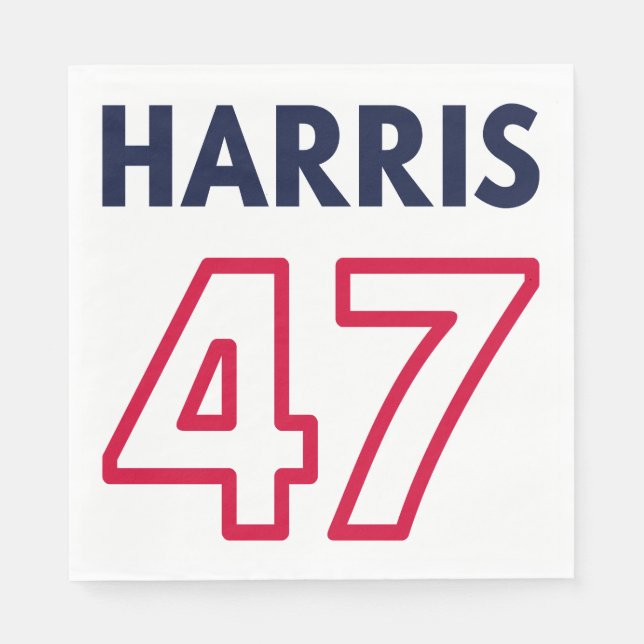 Harris 47 III - Kamala Harris For President Napkin (Front)