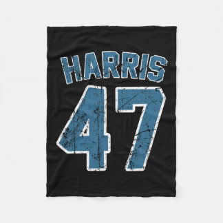Harris 47 Vintage - Harris 2024 - Kamala 2024  Fleece Blanket