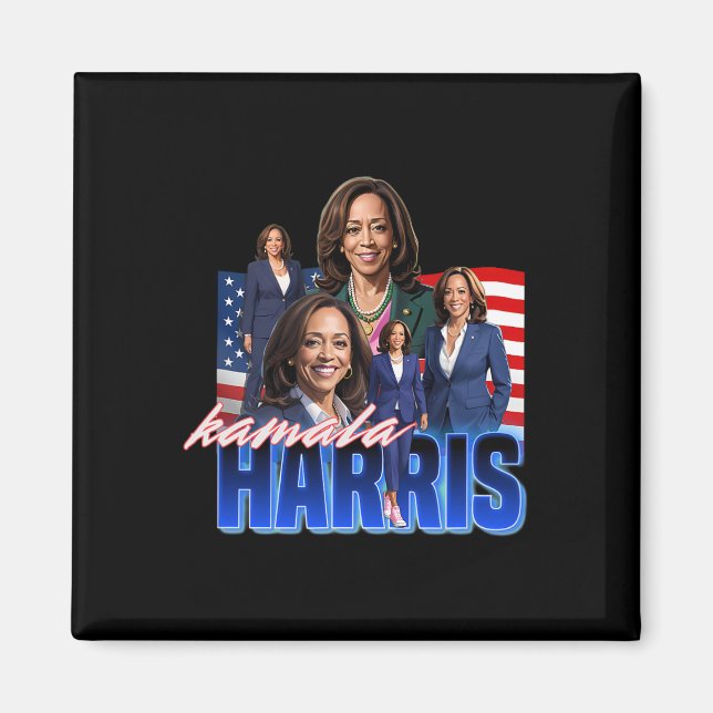 Harris American Flag Bootleg  Magnet (Front)