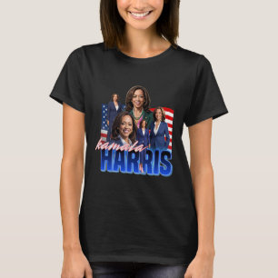 Harris American Flag Bootleg T-Shirt