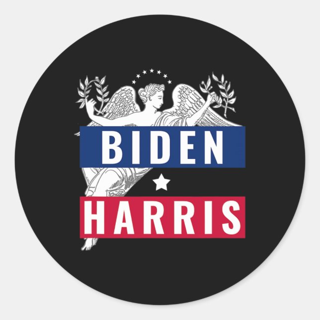 Harris American Flag Victory  Classic Round Sticker (Front)