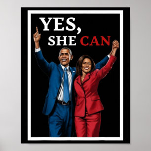 Harris And Barack Obama Forward 2024 Election  Poster