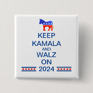 Harris and Walz 2024 Button