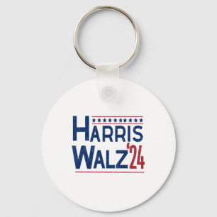 Harris and Walz 2024 Election Pairing Key Ring