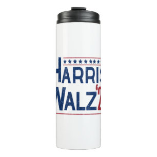 Harris and Walz 2024 Election Pairing  Thermal Tumbler