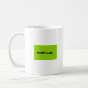 harris and walz summer 2024 green residential  coffee mug