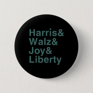 Harris And Wheimer And Joy And Liberty Shirt Kamal 6 Cm Round Badge