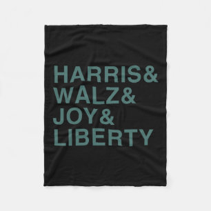 Harris And Wheimer And Joy And Liberty Shirt Kamal Fleece Blanket