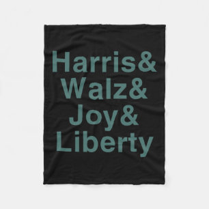 Harris And Wheimer And Joy And Liberty Shirt Kamal Fleece Blanket