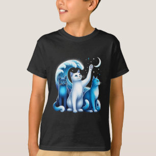 Harris Blue Cats Wave Kamala Funny For Cat Lovers T-Shirt
