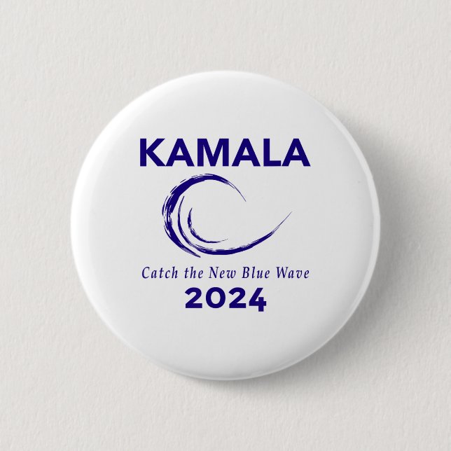 Harris Campaign 2024  6 Cm Round Badge (Front)