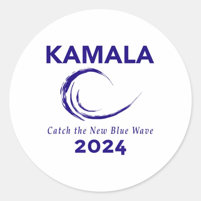 Harris Campaign 2024  Classic Round Sticker (Front)