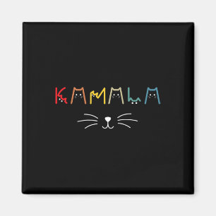 Harris Cat Lettering Positive Funny 12  Magnet