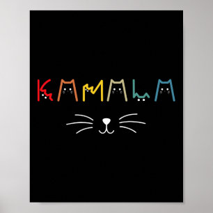 Harris Cat Lettering Positive Funny 12 Poster