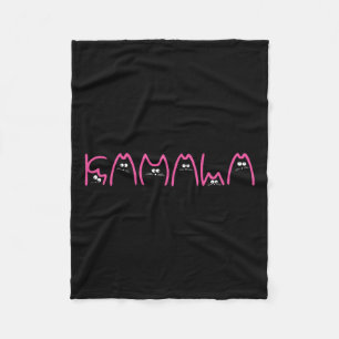 Harris Cat Lettering Positive Funny 13 Fleece Blanket
