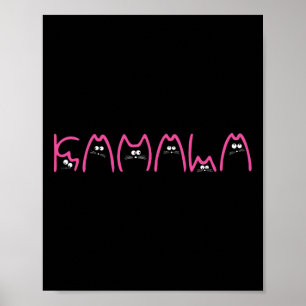 Harris Cat Lettering Positive Funny 13 Poster
