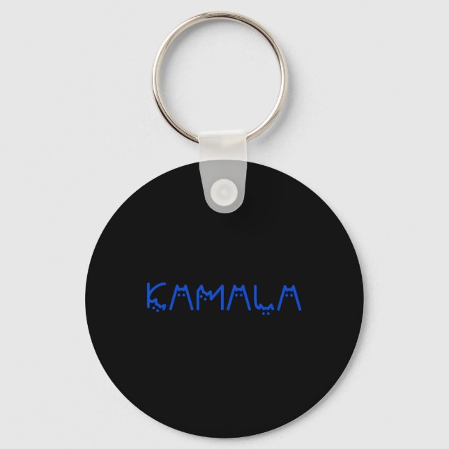 Harris Cat Lettering Positive Funny 14  Key Ring (Front)