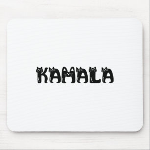 Harris Cat Lettering Positive Funny 2024 Election Mouse Mat