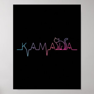 Harris Cat Lettering Positive Funny Cat Lover Poster