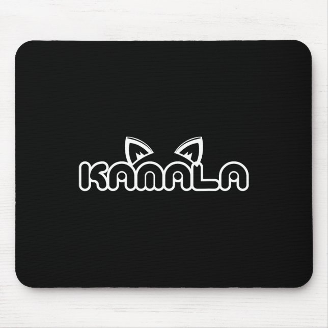 Harris Cat Lettering Positive Funny Kamala  Mouse Mat (Front)