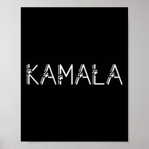 Harris Cat Lettering Positive Funny Shirt Kamala 1 Poster