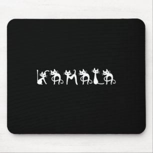 Harris Cat Lettering Positive Mouse Mat