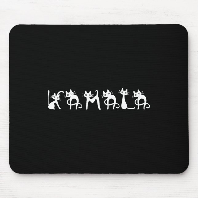 Harris Cat Lettering Positive  Mouse Mat (Front)