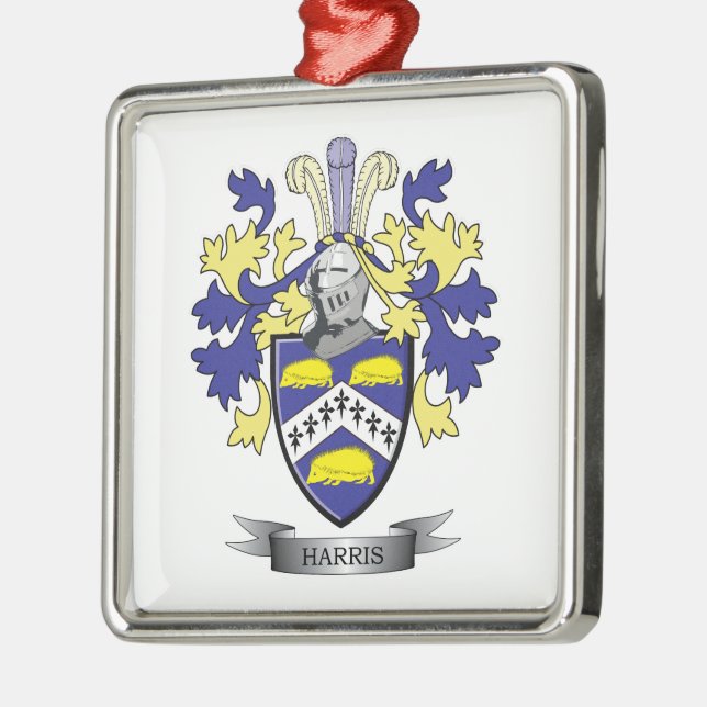 Harris Coat of Arms Metal Tree Decoration (Left)