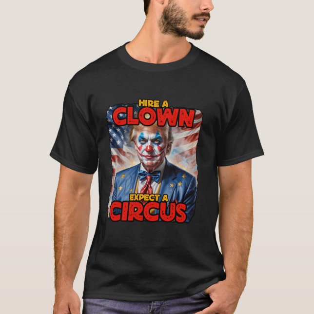 Harris election president walz 2024 47 clown women T-Shirt (Front)