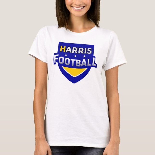 Harris Football Standard Logo Women's Shirt (Front)
