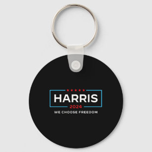 Harris For President 2024 Election We Choose Freed Key Ring