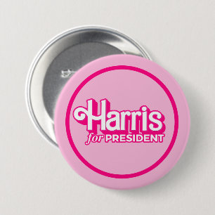 Harris for President Pink Style 7.5 Cm Round Badge