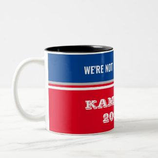 Harris for President Round Button, 2¼ Inch Two-Tone Coffee Mug